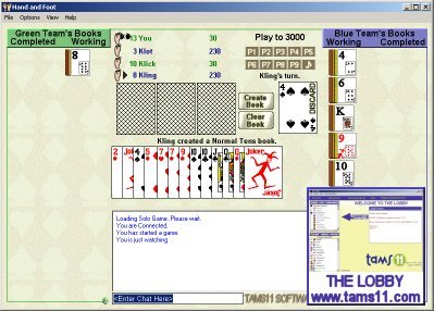 Tams11 Hand and Foot Screenshot